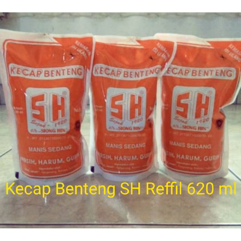 

Kecap Benteng SH Manis Kuning Reffil 620 ml