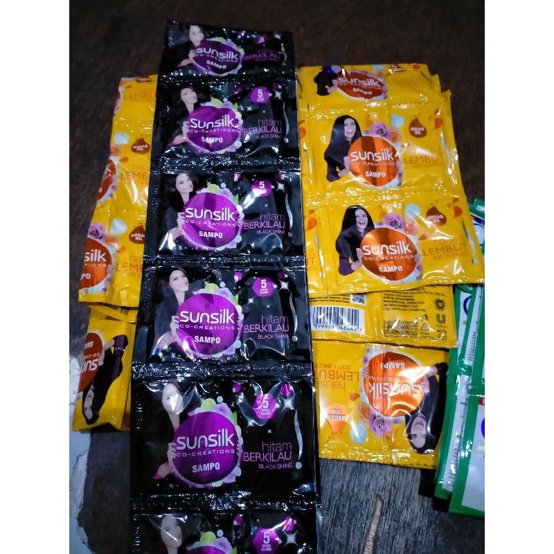 (LS)SHAMPO SUNSILK RENTENG ISI12 sachet(24pca)/SUNSILK RENCENG 24