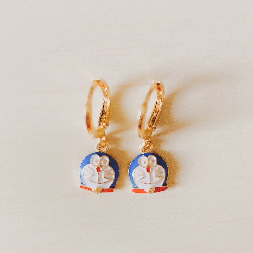 Anting Anak Animasi Biru Gold Xuping