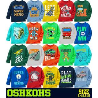 Oskosh lengan panjang kaos anak tangan panjang baju anak Oskosh lengan panjang kaos anak tangan panjang baju anak