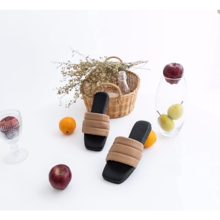 sandal wanita kekinian tren terbaru full busa