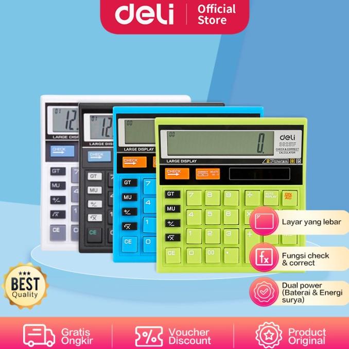 

[COD] DELI - W39231N / Kalkulator Hitung 12 Digit / Peralatan Kantor Murah TERBATAS Kode 1448