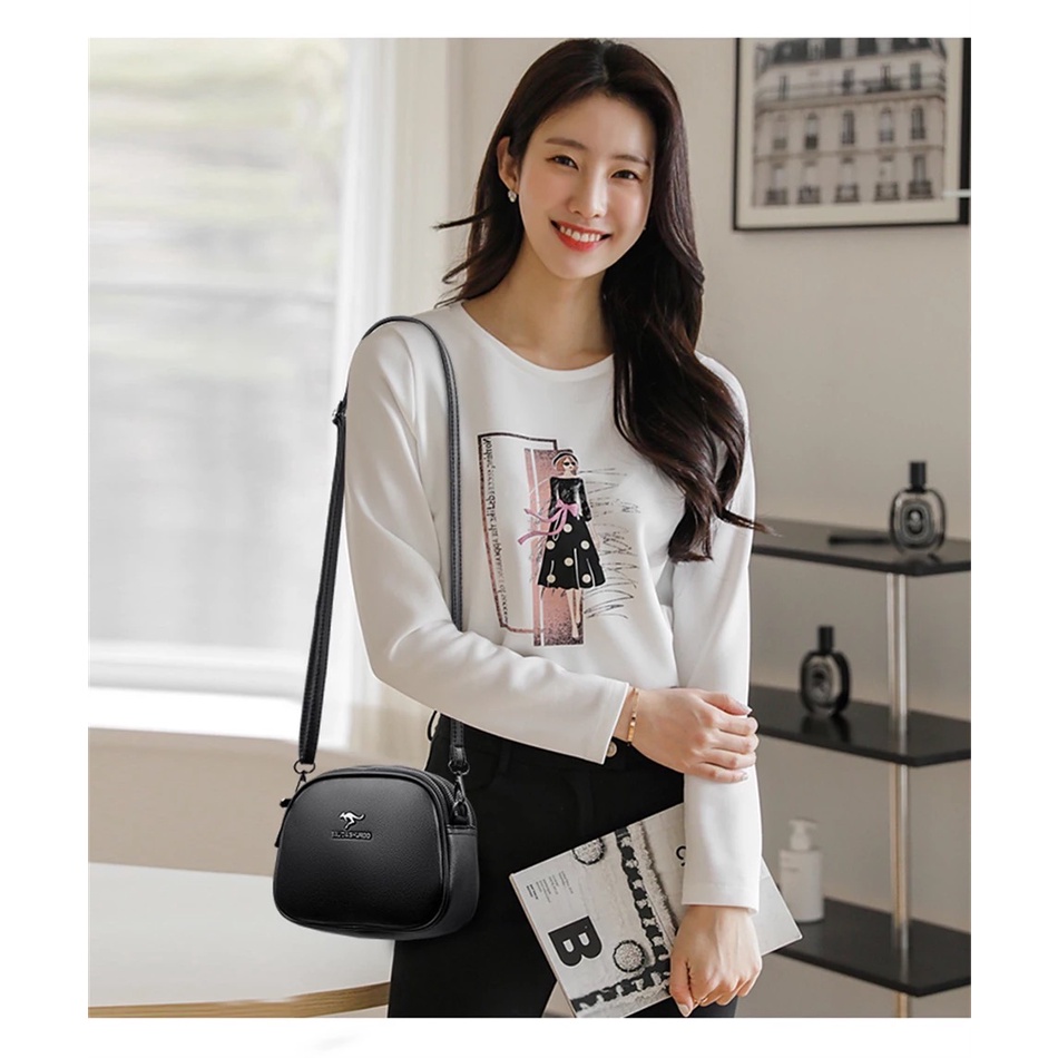 PROMO 10.10 HOT SALE Tas Wanita Kangguru Kulit Tas Mini Tas Selempang Fashion Wanita Korean