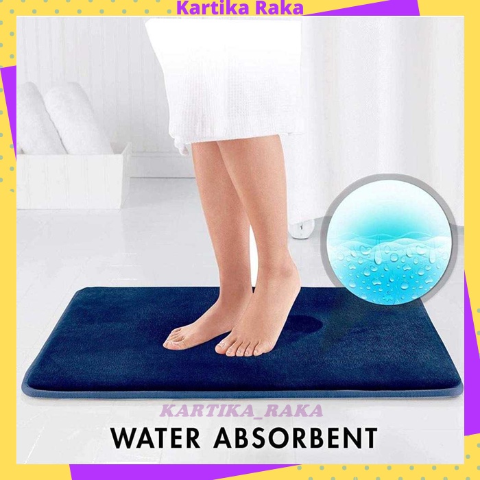 KR Keset Kaki Kamar Mandi Toilet Dapur Teras Ruang Tamu Anti Slip Super Absorbent Menyerap Air Dengan Cepat Non Slip