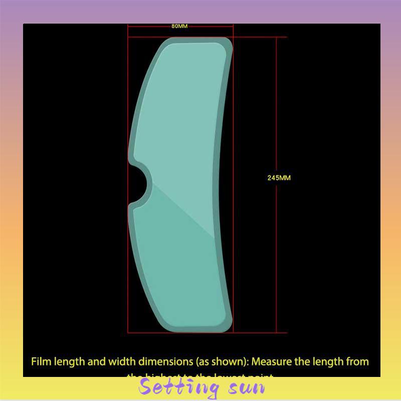 Tongkat Transparansi Tinggi Di Luar Helm Sepeda Motor Tahan Hujan Film Anti-kabut Instalasi Sederhana Mengemudi Aman TN