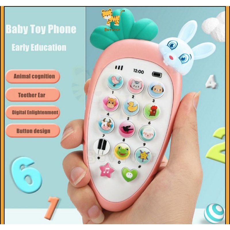 TELEPON PINTAR BAYI/MAINAN TELEPON BAYI/EDUKASI BAYI