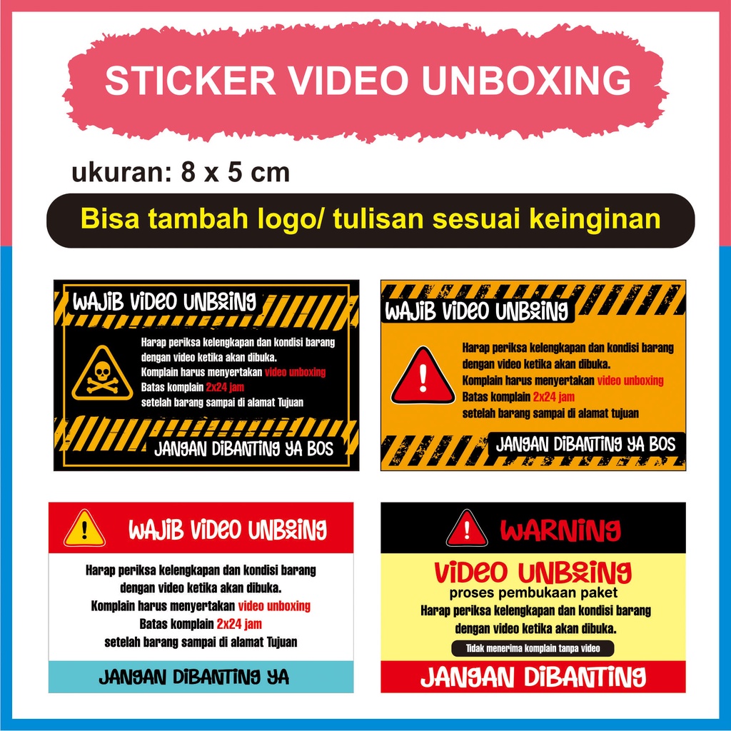 STIKER VIDEO UNBOXING