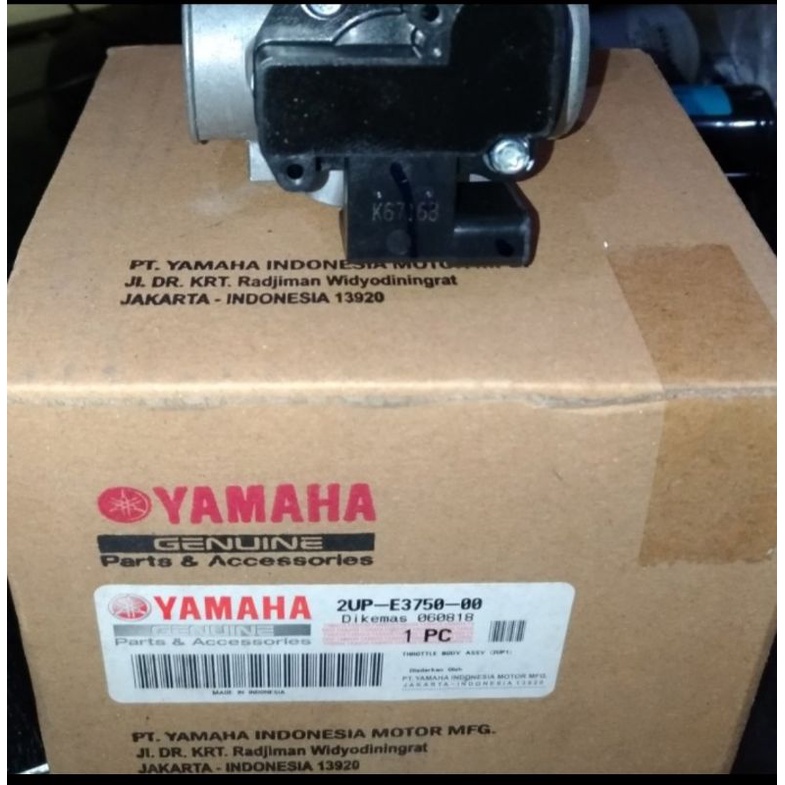 TB THROTTLE THROTEL TROTEL BODY BODI BYSON FI ASLI ORI YAMAHA 2UP E3750 00