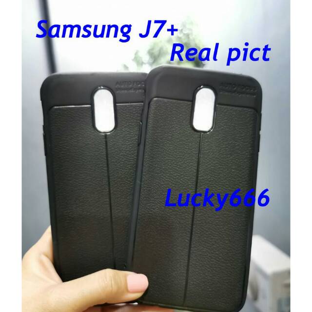 Soft case polos samsung j7 plus silikon jelly case hitam samsung galaxy j7 plus j7+ j7plus