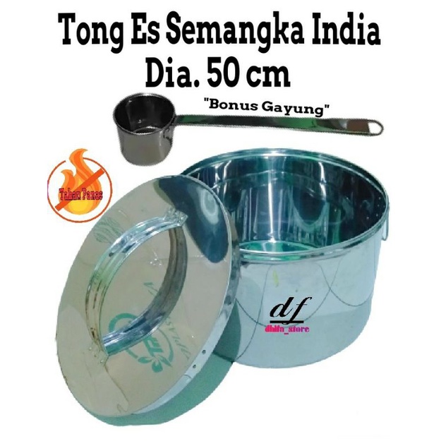Tong Es Semangka 50 cm/Panci Es Semangka/Dandang Es Semangka