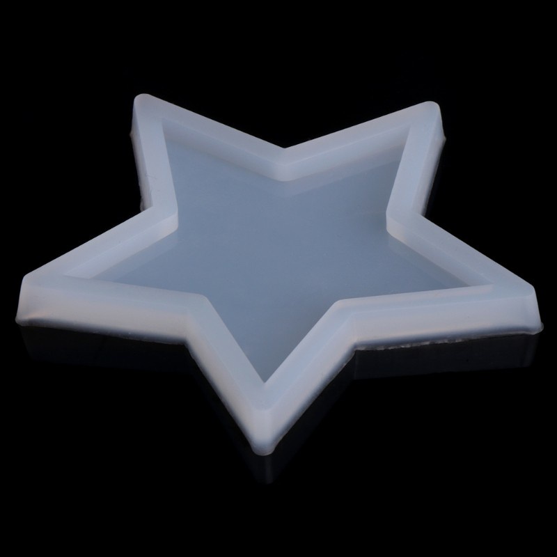 Glitter Five-pointed Star DIY Silicone Pendant Mold Making Jewelry Pendant Resin Casting