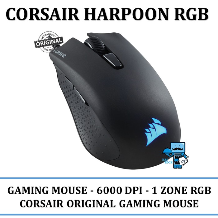 JUAL Mouse Gaming Corsair HARPOON RGB Gaming Mouse MURAH