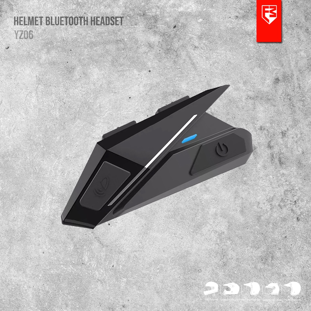 Headset Bluetooth Helm Motor YZ06 Bukan Intercom