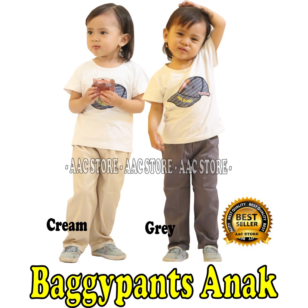 Celana Chino Anak, Baggy Pants Anak (Unisex)