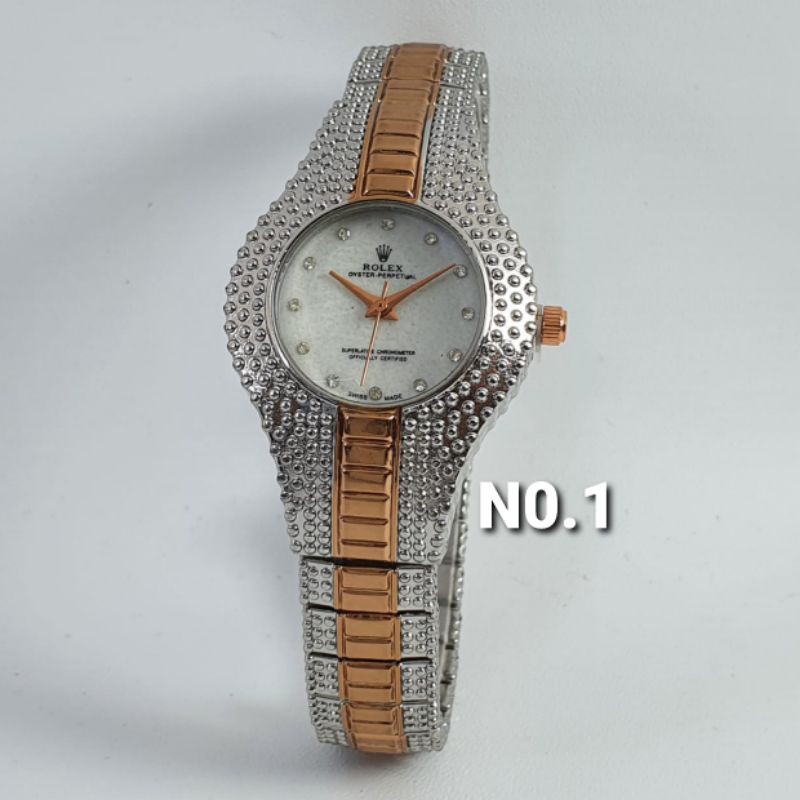 Jam Tangan Analog Wanita ROLEX RLX113 Kulit Buaya