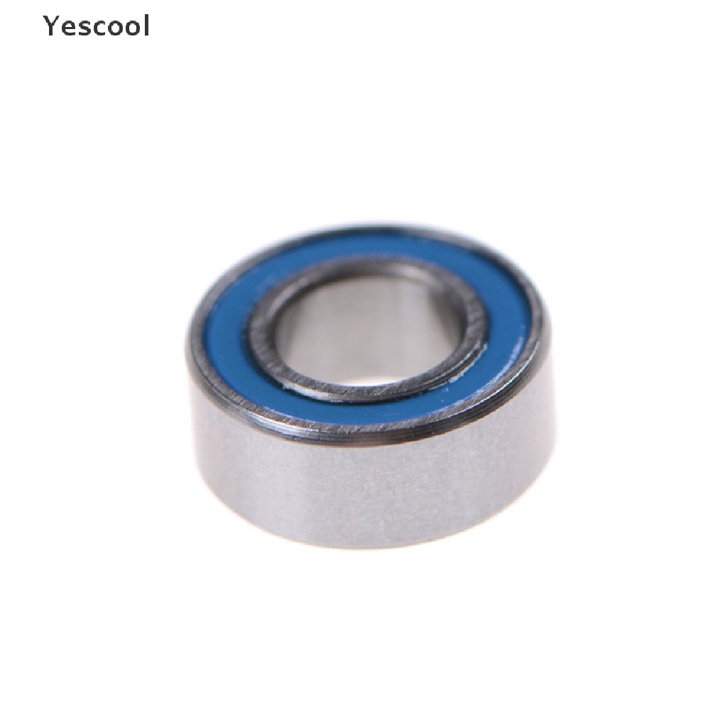 Yescool 10pcs MR105-2RS Bearing Miniatur Bahan Karet Ukuran 5x10 x 4mm Warna Biru