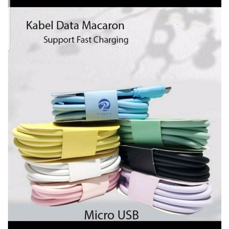 KABEL DATA MACARON MICRO/KABEL DATA TYPE C/KABEL DATA IPHON FAST CHARGING - BD