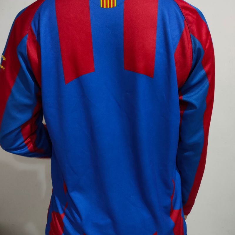 Jersey Retro Barcelona 2005 Final Paris Longsleeve Harga Promo
