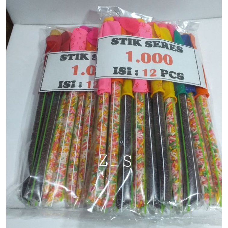 

Stik seres mix + 2 balon / bungkus(isi 12 pcs)