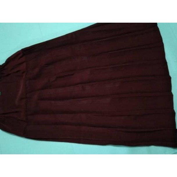 TERBARU W7921 Rok panjang SD/MI, Rok plisket merah hati, Rok panjang plisket turun pinggang SD/MI, ㅀ