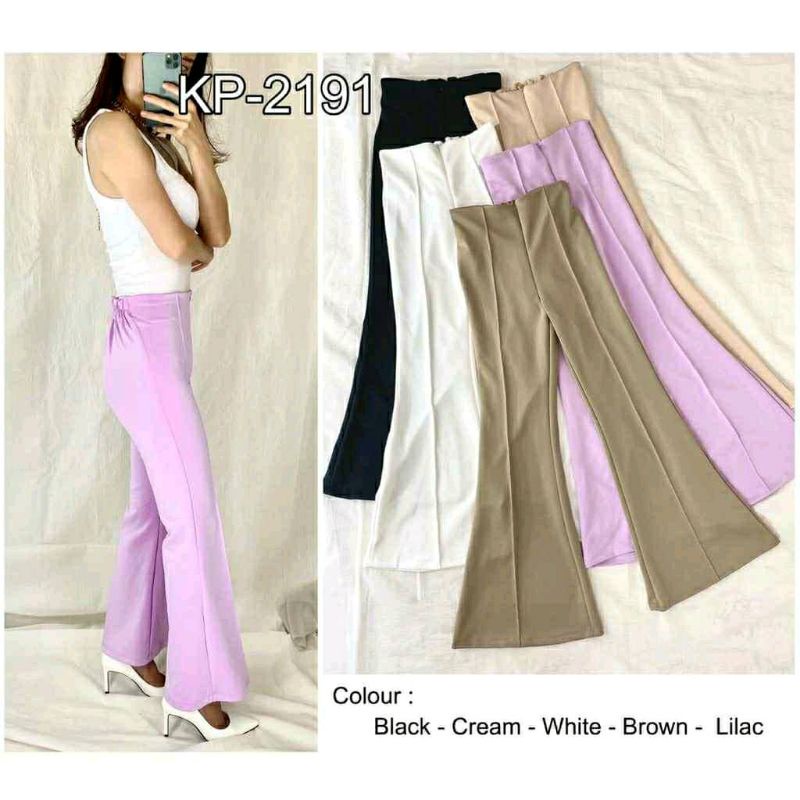 CELANA CUTBRAY PANTS SCUBA  PANJANG//CELANA CUTBRAY WANITA HIGWAIST//KULOT SCUBA/DOTY
