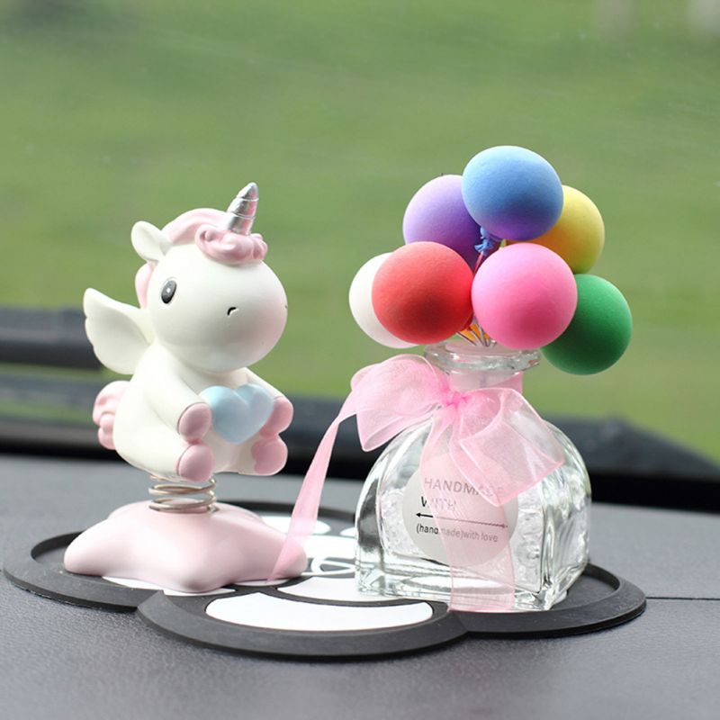 Little Pony Unicorn Pajangan Dashboard Mobil Dekorasi Bobble Head Kepala Goyang