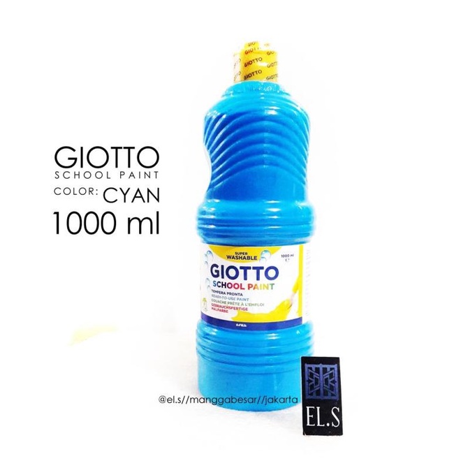 

BISA COD Giotto School Paint Cyan 1000 ml ( Cat Poster )/CAT AKRILIK SET/CAT AKRILIK SET 24 WARNA/CAT AKRILIK PASTEL/CAT AIR/CAT AIR LUKIS SET/CAT AIR GIOTTO/KUAS LUKIS 1 SET/KUAS LUKIS KECIL/KUAS LUKIS LENGKAP/KANVAS LUKIS/KANVAS LUKIS SKETSA/KANVAS
