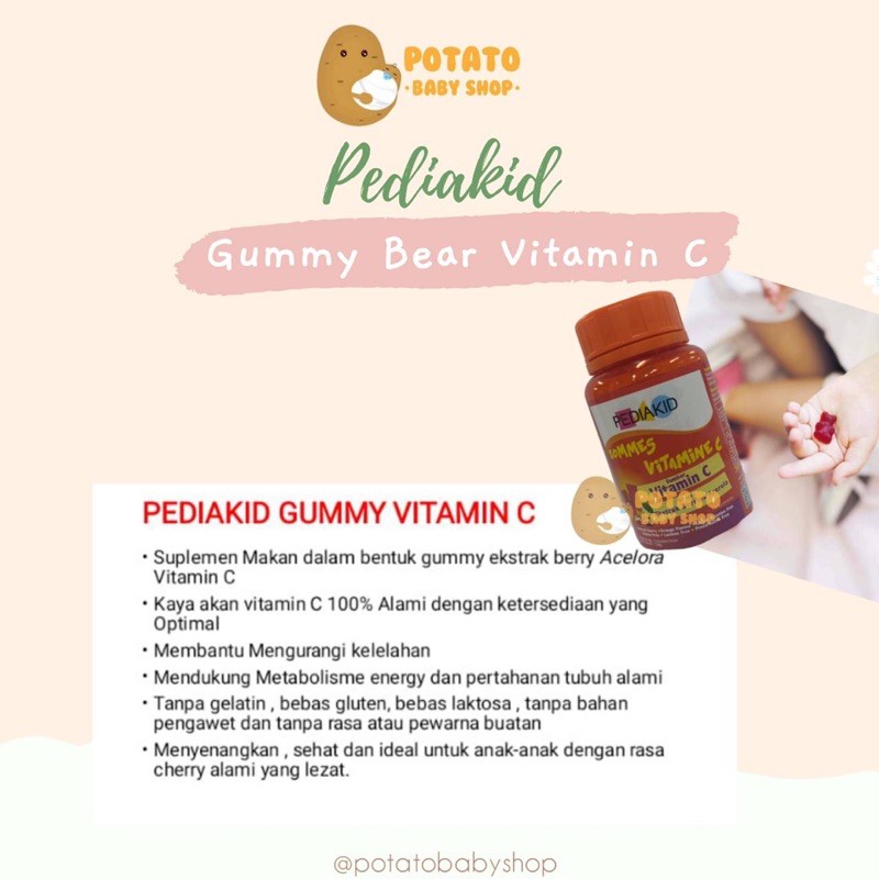 Pediakid Gummies - Multivitamin / Vitamin C / Omega 3 Gummy bear