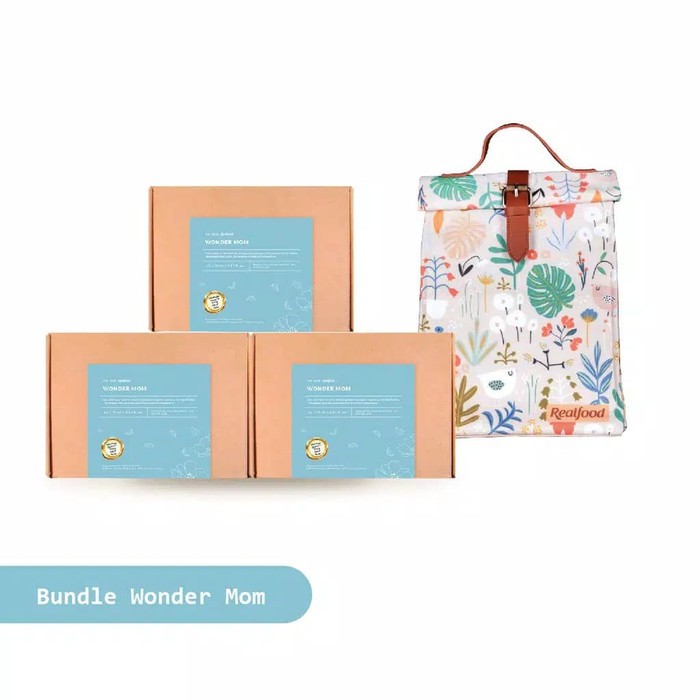 Realfood Wonder Mom Fully Concentrate Asam Folat 3 PACK FREE LUNCH BOX