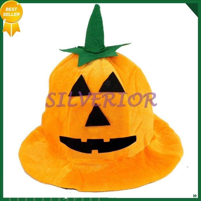 EU821 YE122 Topi Cosplay Halloween Labu Pumpkin Tangkai OK