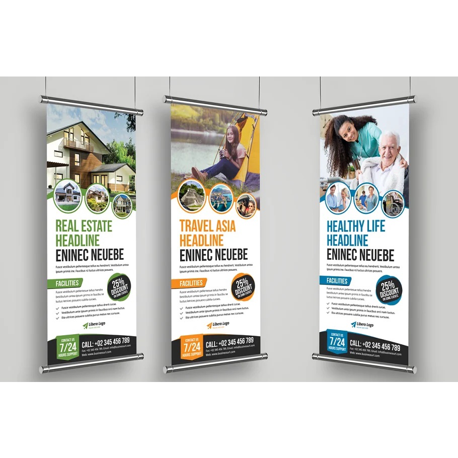 Roll up Banner Signage v2 - Illustrator