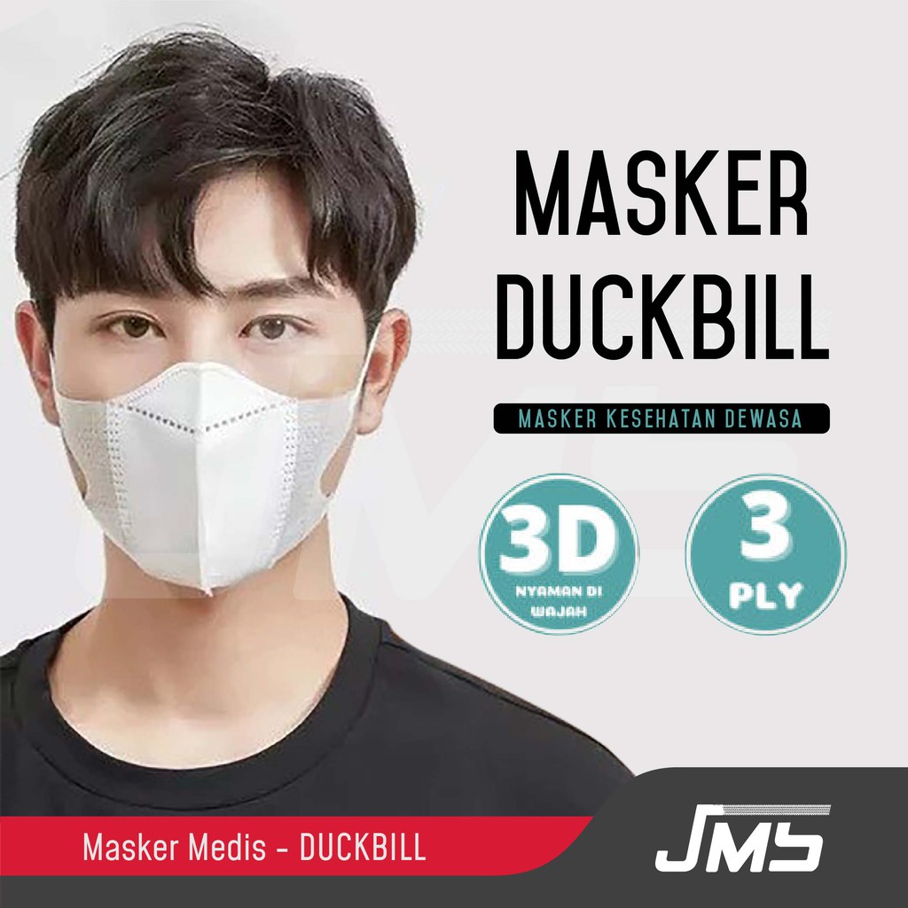 Masker Duckbill 3Ply Medis - 3D Earloop Duck Bill - Korea Mask Kesehatan