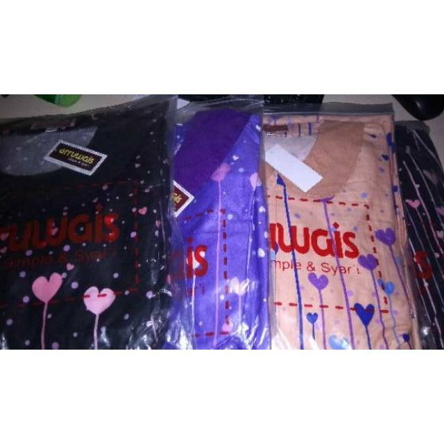 BAJU GAMIS COUPLE ANAK REMAJA SET KERUDUNG SYARI ARRUWAIS