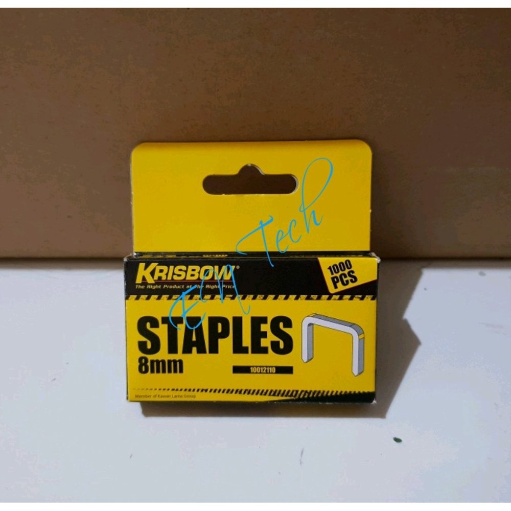 

KRISBOW REFILL STAPLESS ISI ULANG STAPLES 8MM 1000PCS