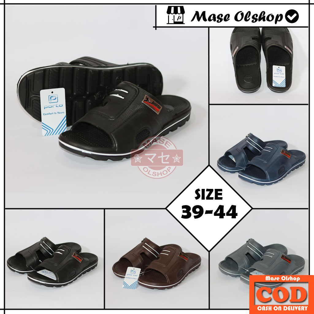 Sandal Karet Pria Model Slide Porto 1007M