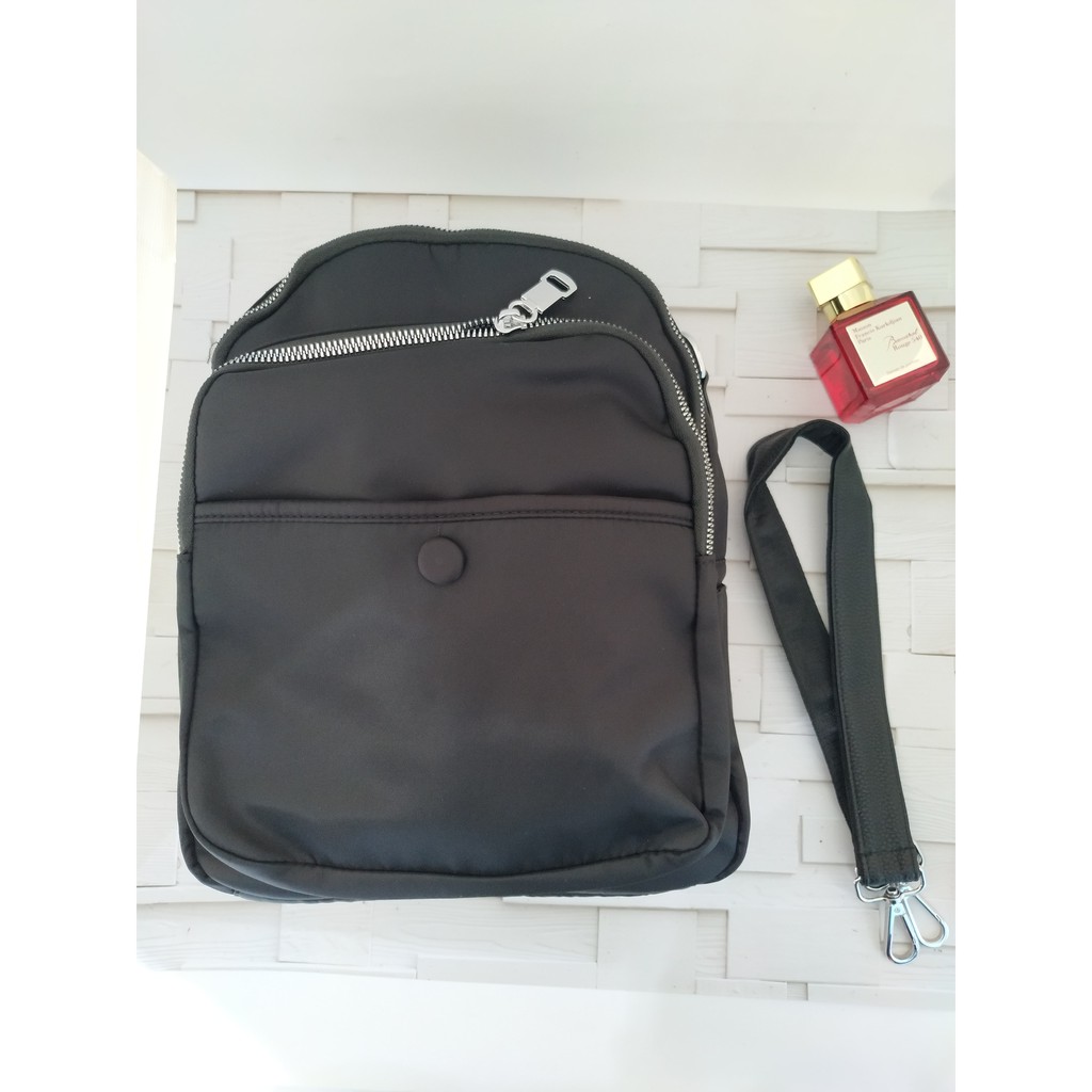 Tas wanita ransel backpack import 418 black