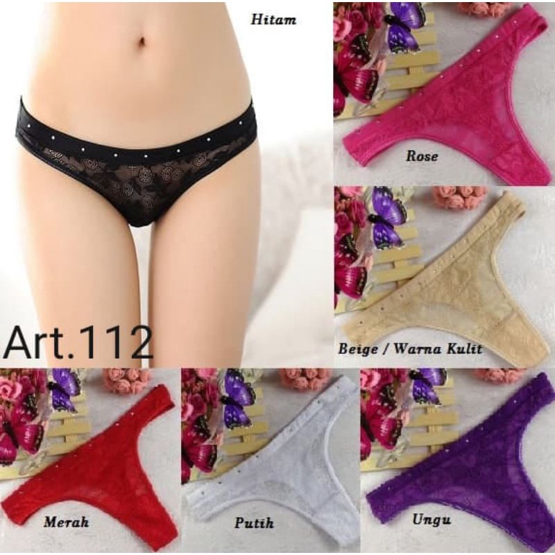 GSTRING CELANA DALAM WANITA CD IMPORT 112 1572  - BUNGALILY