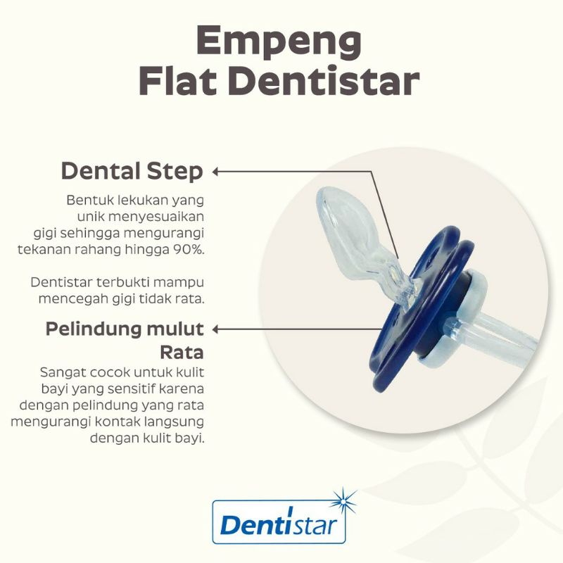 Empeng Dentistar Flat Shield Pacifier