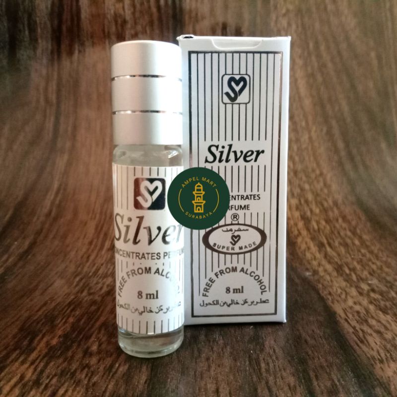 Parfum Silver 8 ml - Non Alkohol - Supermade