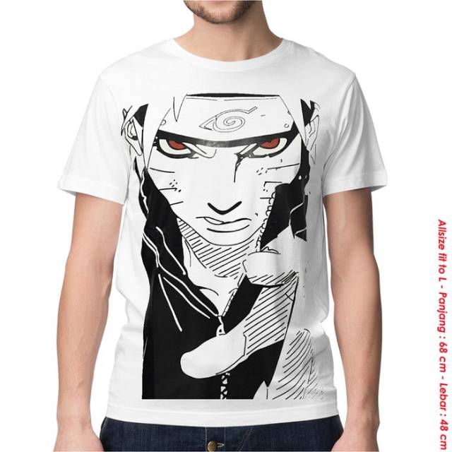 KAOS DISTRO - NARUTO PUTIH