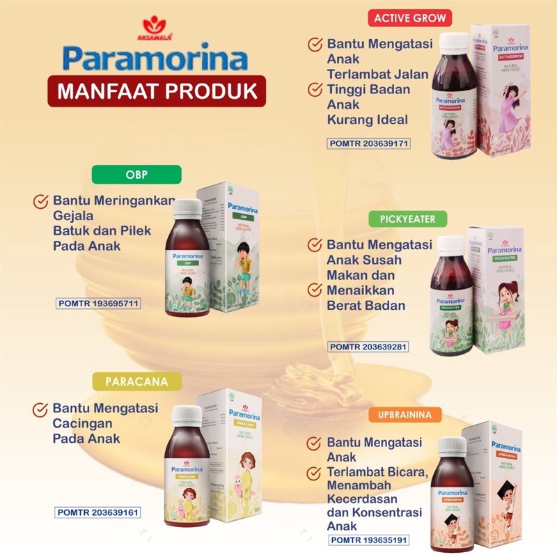 [100% Ori] Paramorina ActiveGrow 100ml - Terapi Terlambat Jalan dan Meningkatkan Daya Tahan Tubuh Anak - 1 Botol