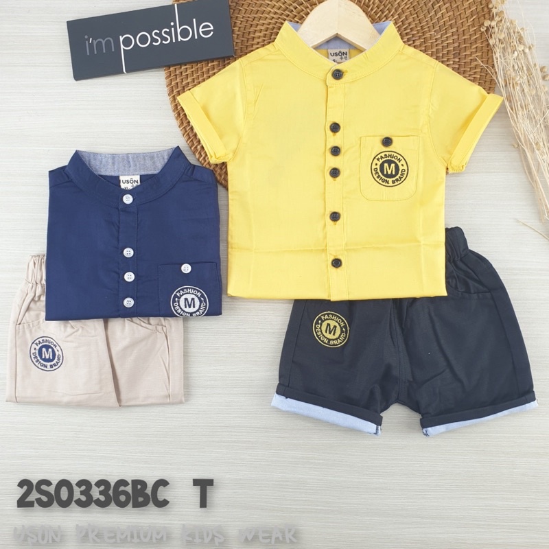 Setelan kemeja Cowo Uson 1-5thn