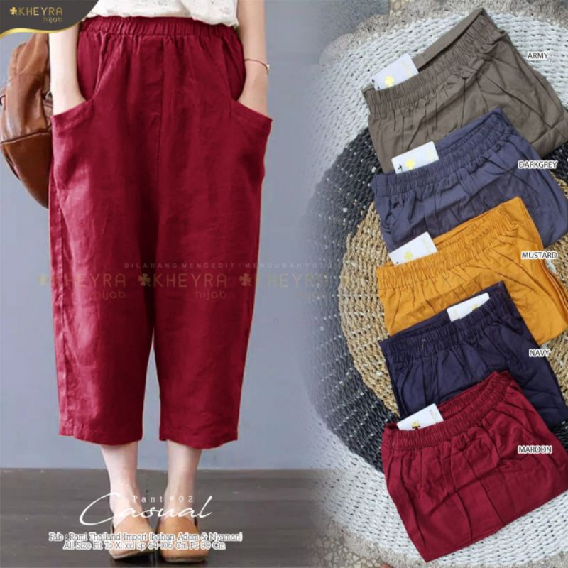 CASUAL PANTS BY ALILA / CELANA PREMIUM / CELANA MURAH