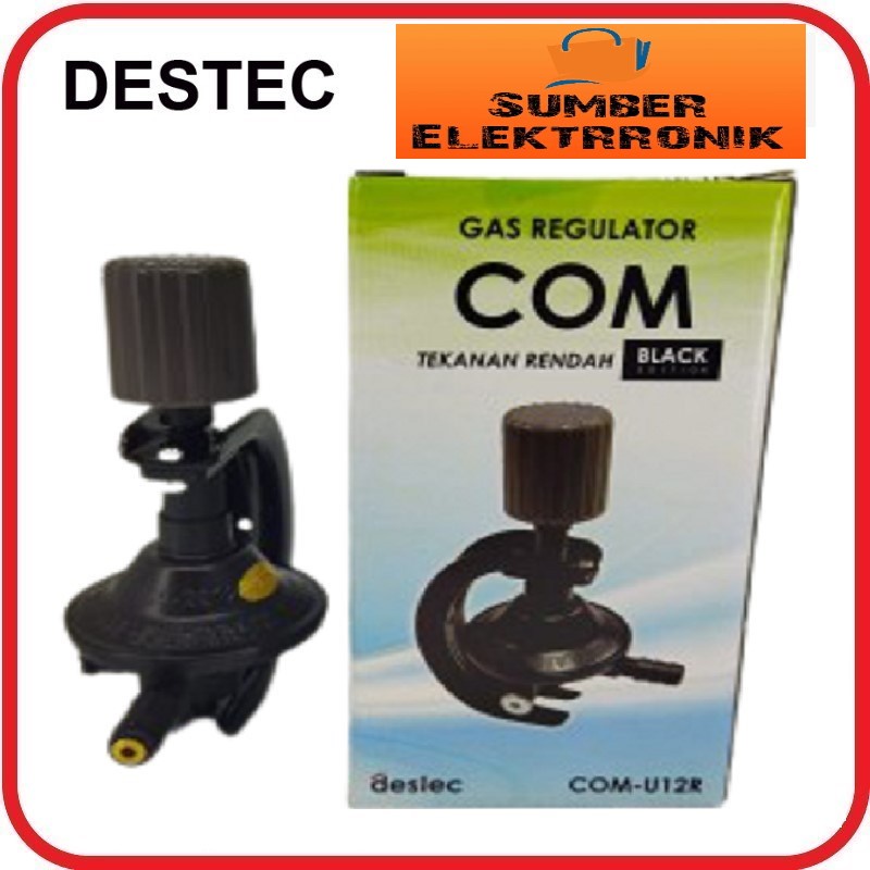 Destec Regulator Gas Com-U12R  Pengganti Destec 201 (Meter dan Non Meter) free bubble plus garansi