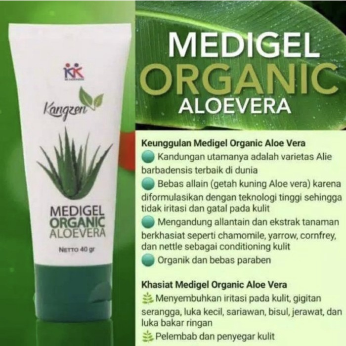 

Medigel Organic Aloe Vera Tube 3x40 ml