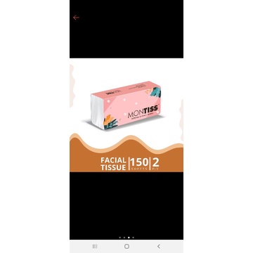 Tisu facial nice 180 sheet 2 ply dan peony dan besmarttis 180sheet montis 150-5