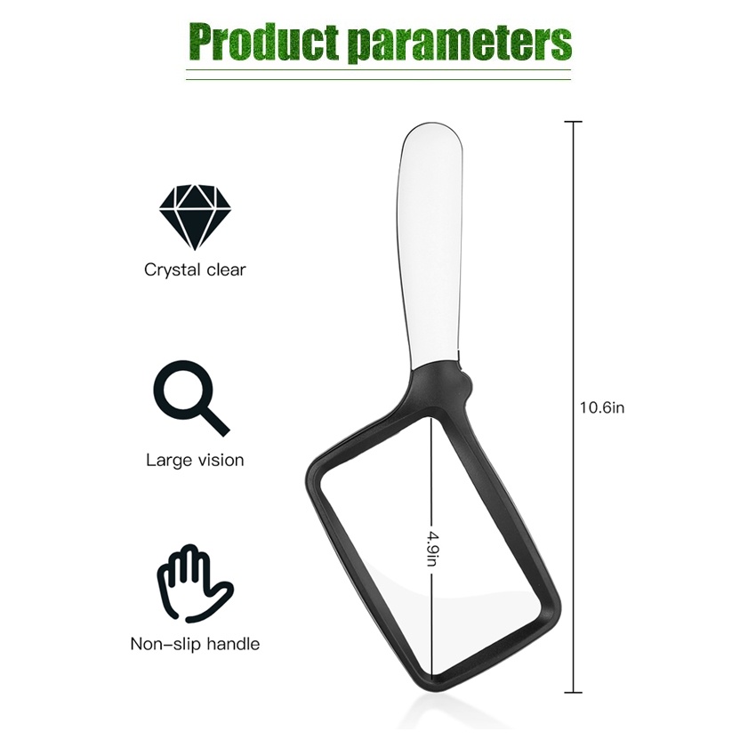 

HJK Foldable Magnifier Kaca Pembesar Dengan Lampu 5 LED Untuk Membaca Magnifying Glass