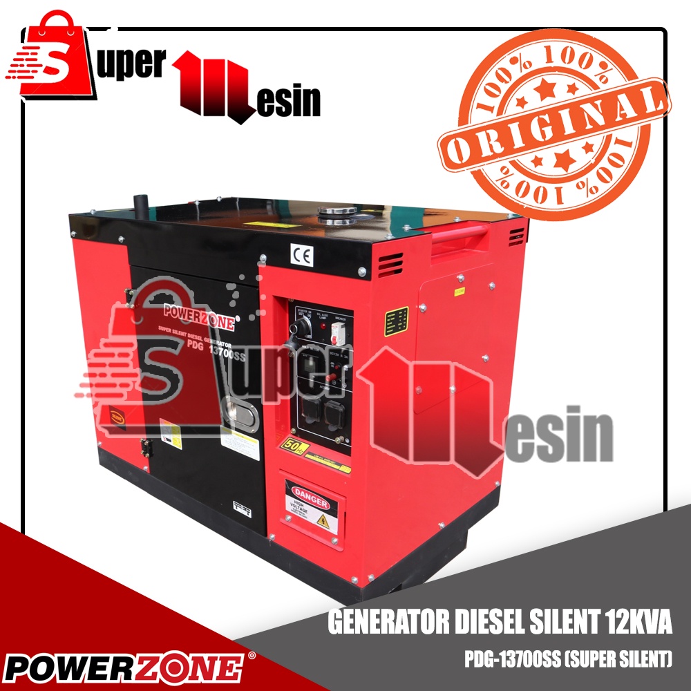 GENSET SUPER SILENT 12 KVA POWERZONE PDG 13700SS