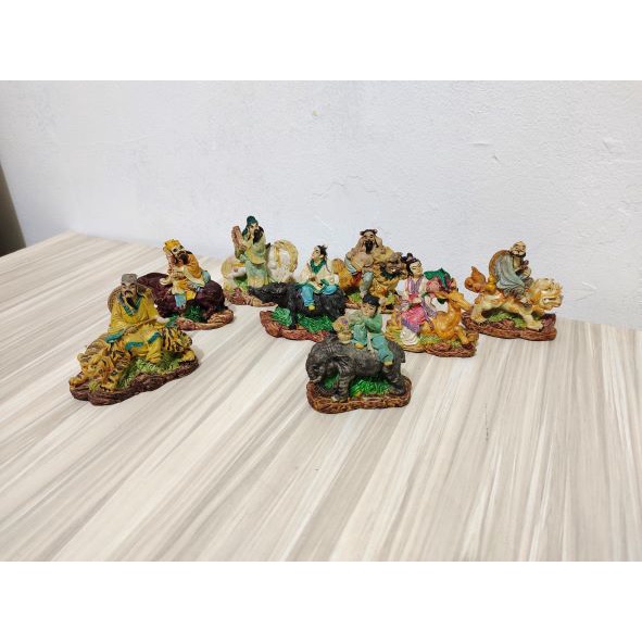 PATUNG RUPANG 8DEWA FIBER 4INCH KUNO JADUL ANTIK