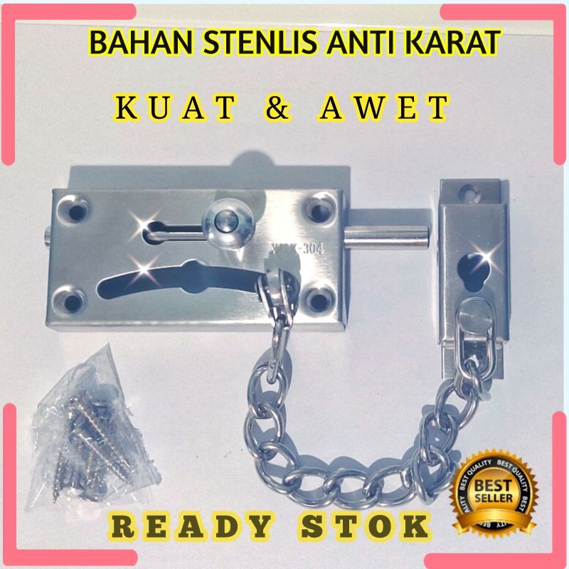 GRENDEL RANTAI PINTU GRENDEL PINTU RANTAI GERENDEL RANTAI GERENDEL RANTAI SLOT RANTAI SLOT PINTU